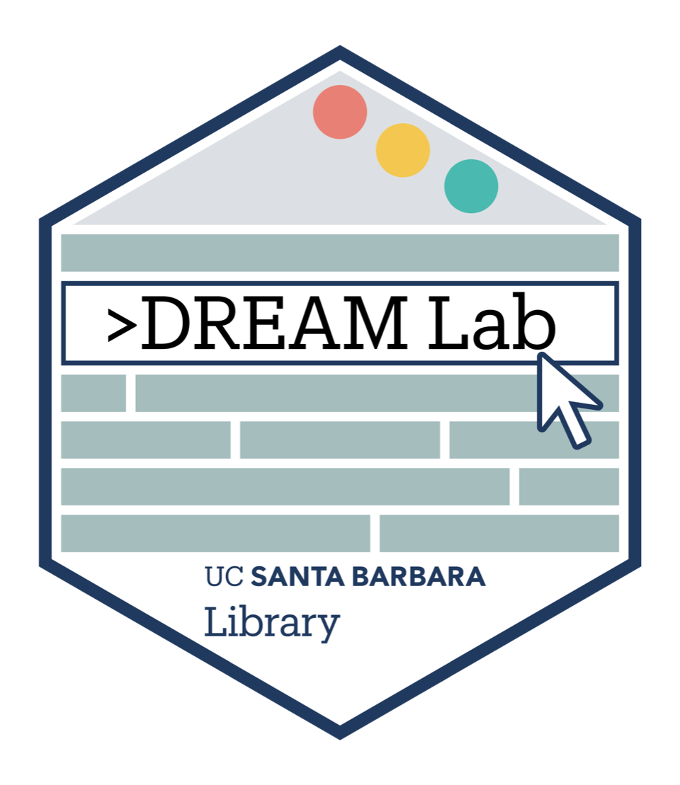 DREAM Lab hex logo — UC Santa Barbara Library