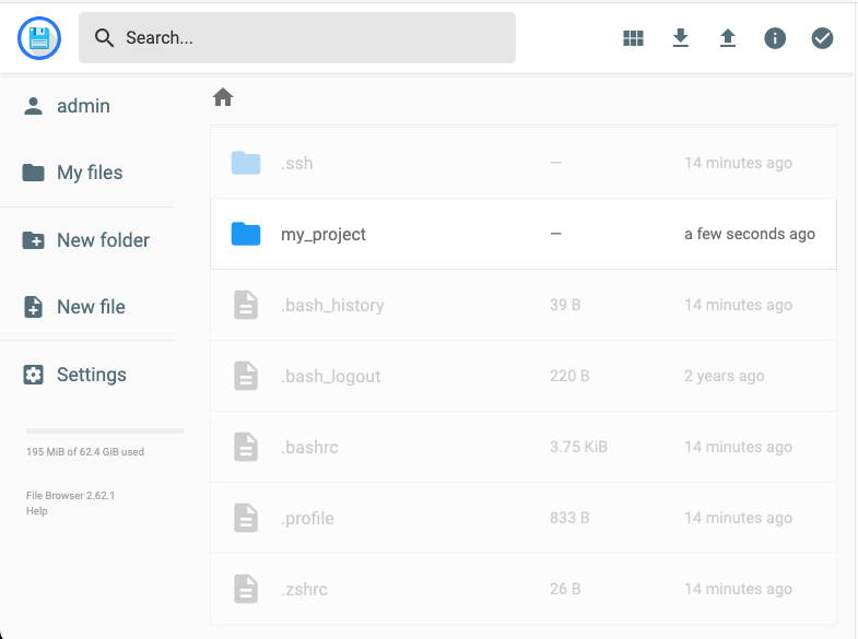 File Browser UI